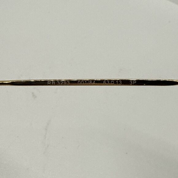 Ray-Ban RB3293 001/84 Sunglasses Gold FRAMES Brown Gradient Lens 63-13 Polarized - Picture 8 of 16